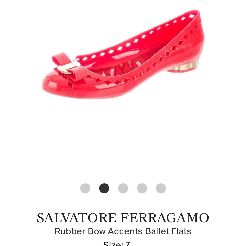 Salvatore Ferragamo Red shoes. EUC. Size 7 - Picture 2 of 4